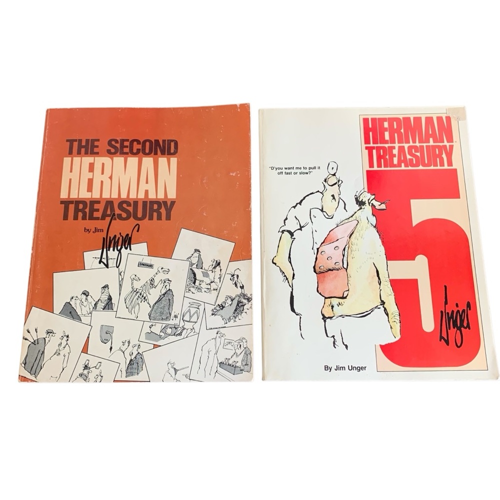 Herman Treasury Comic Books by Jim Unger